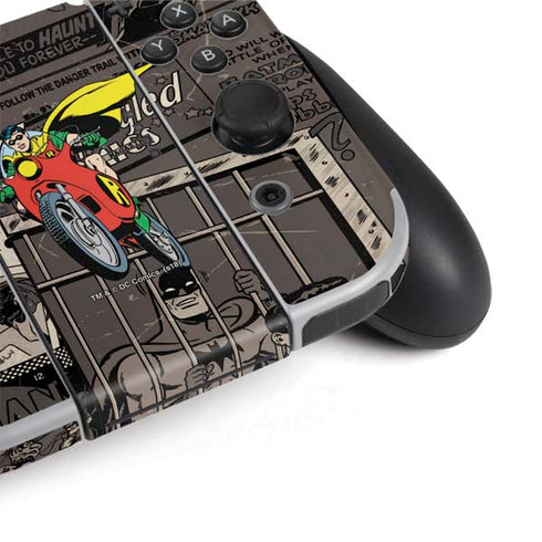 DC Comics Robin Vintage Action pose pattern Nintendo Switch OLED (2021) Skin